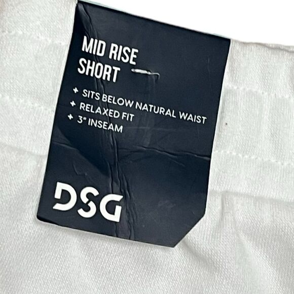 DSG Youth Girls' Fleece Shorts Pure White Star Stripe, Size YL, NWT - Picture 5 of 11